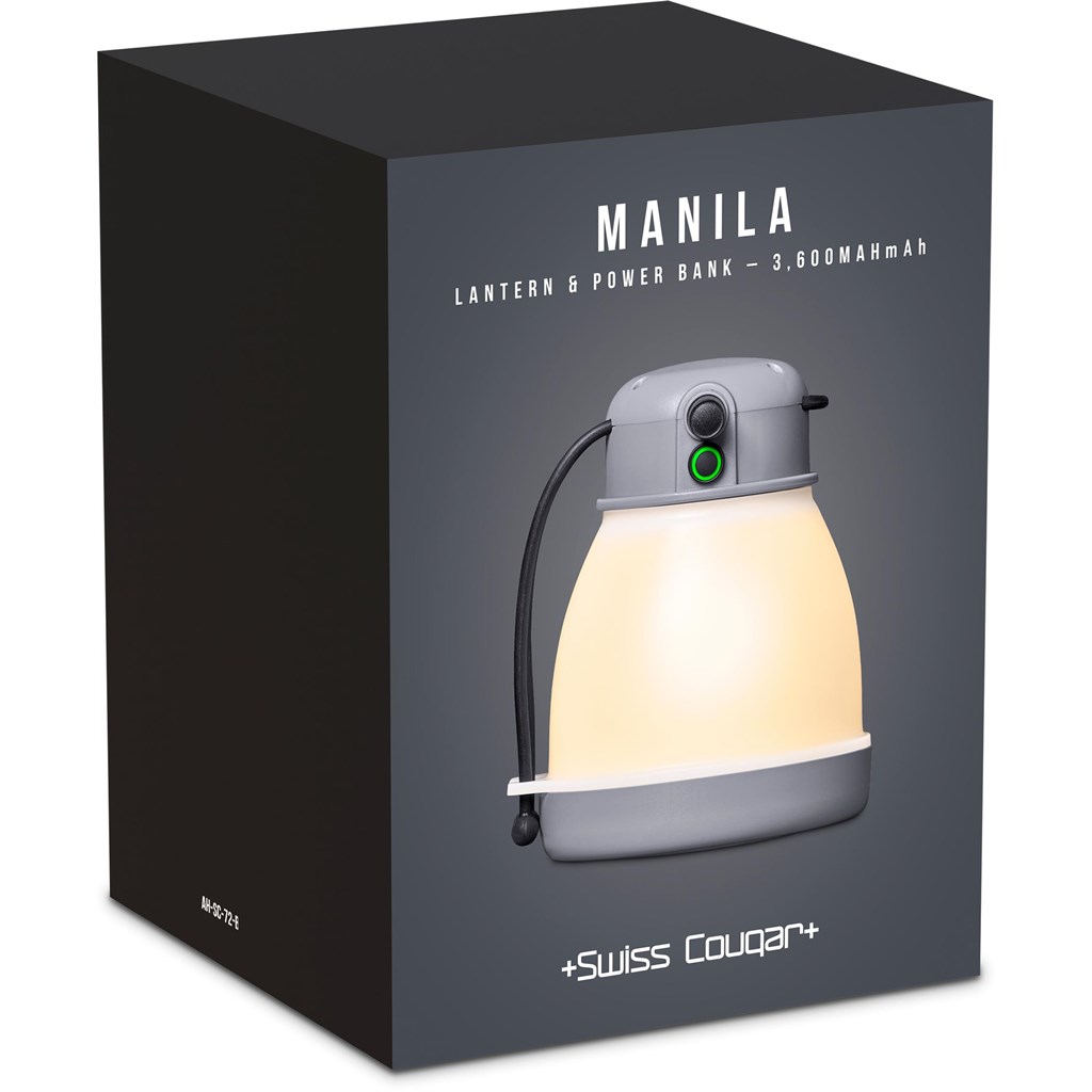 Swiss Cougar Manila Lantern & Power Bank – 3,600mAh