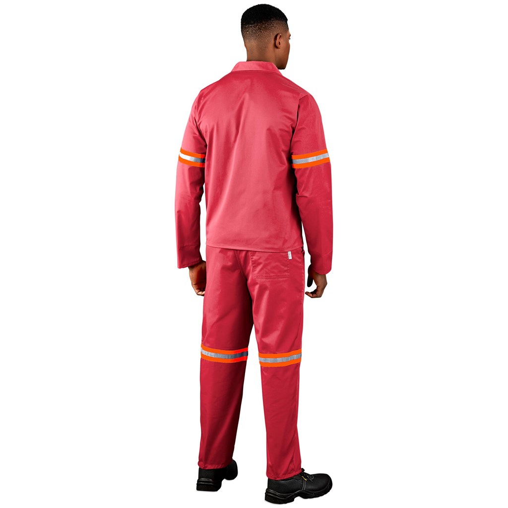 Trade Polycotton Conti Suit – Reflective Arms & Legs – Orange Tape