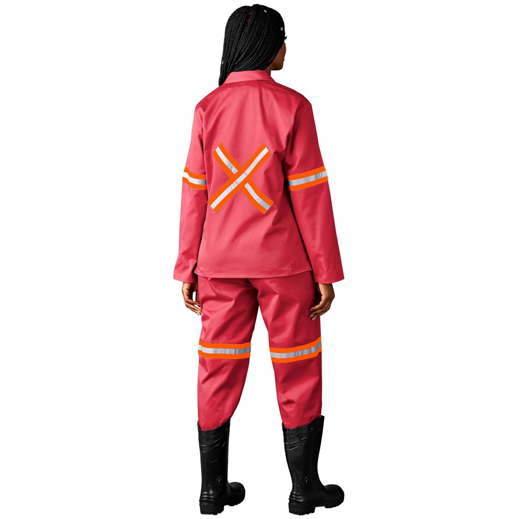 Trade Polycotton Conti – Suit Reflective Arms, Legs & Back – Orange Tape