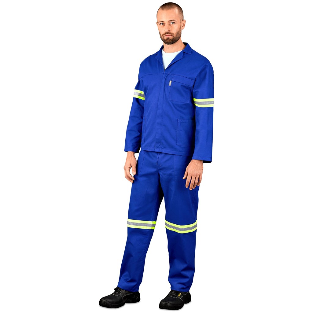 Technician 100% Cotton Conti Suit – Reflective Arms & Legs – Yellow Tape