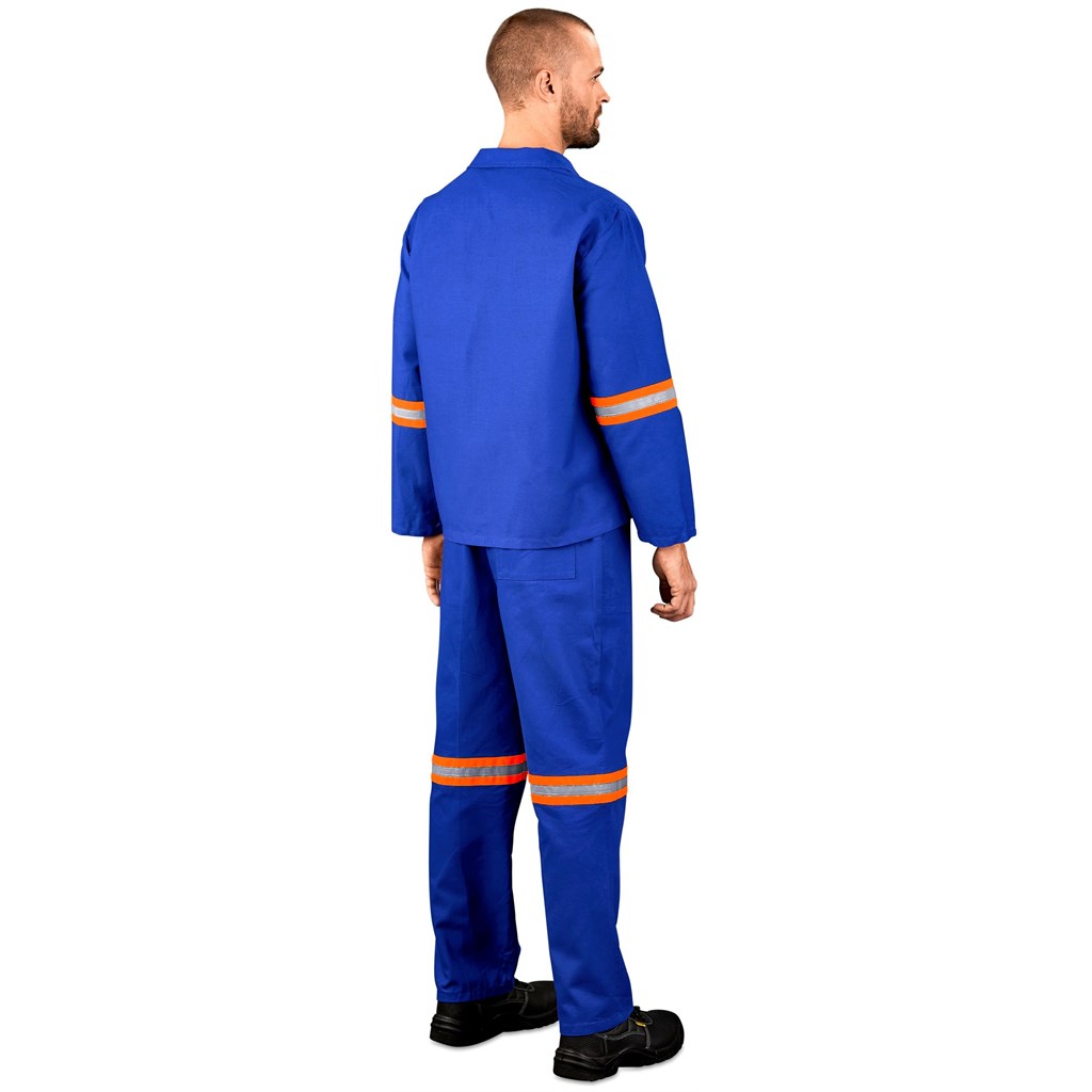 Technician 100% Cotton Conti Suit – Reflective Arms & Legs – Orange Tape