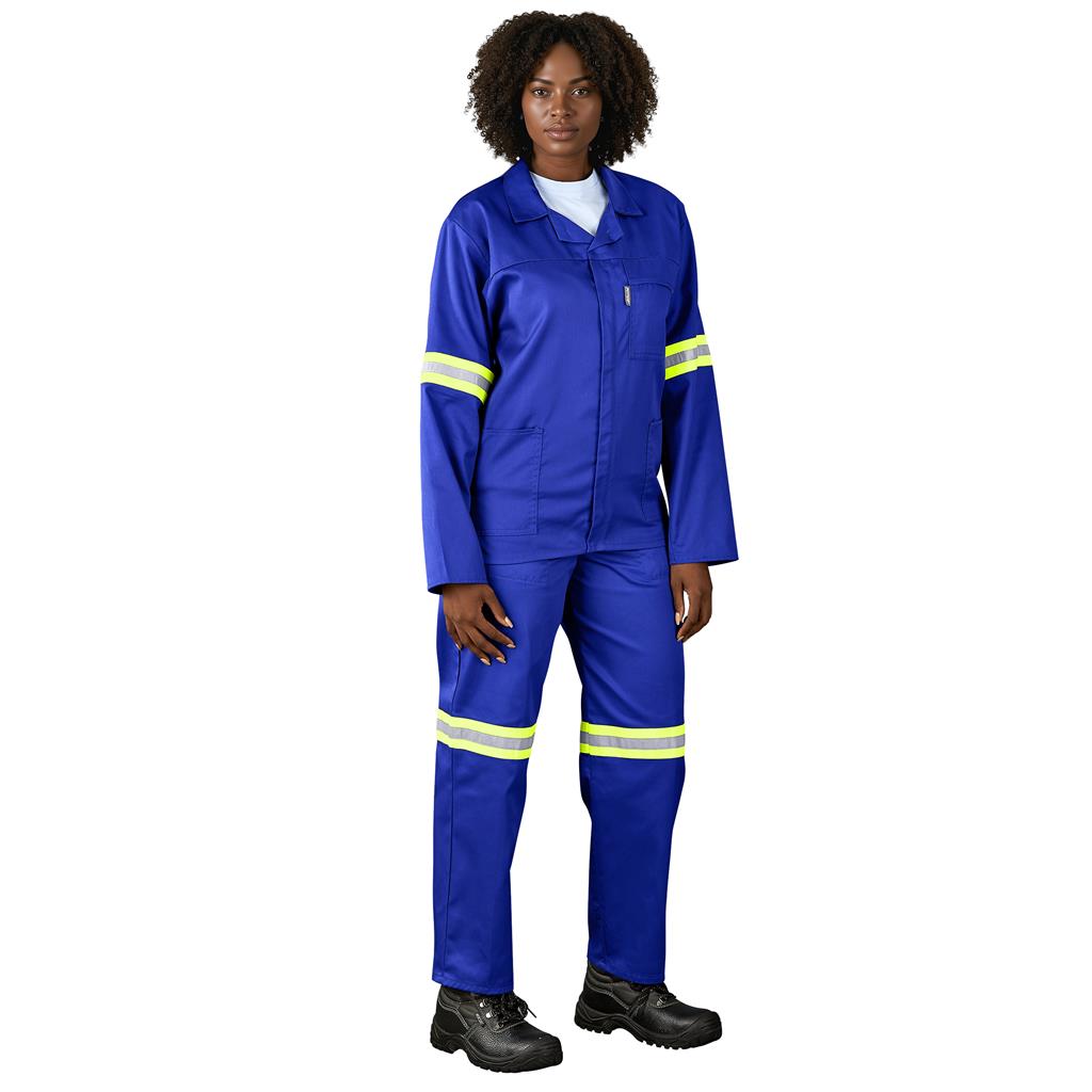 Trade Polycotton Conti Suit – Reflective Arms & Legs – Yellow Taped