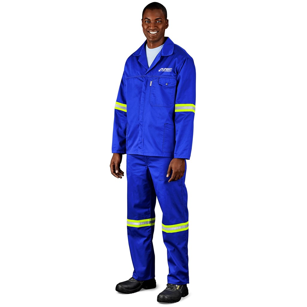 Site Premium Polycotton Jacket – Reflective Arms – Yellow Tape