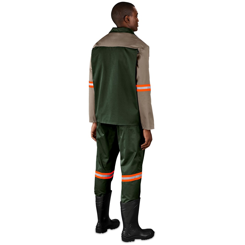Site Premium Two-Tone Polycotton Jacket – Reflective Arms – Orange Tape