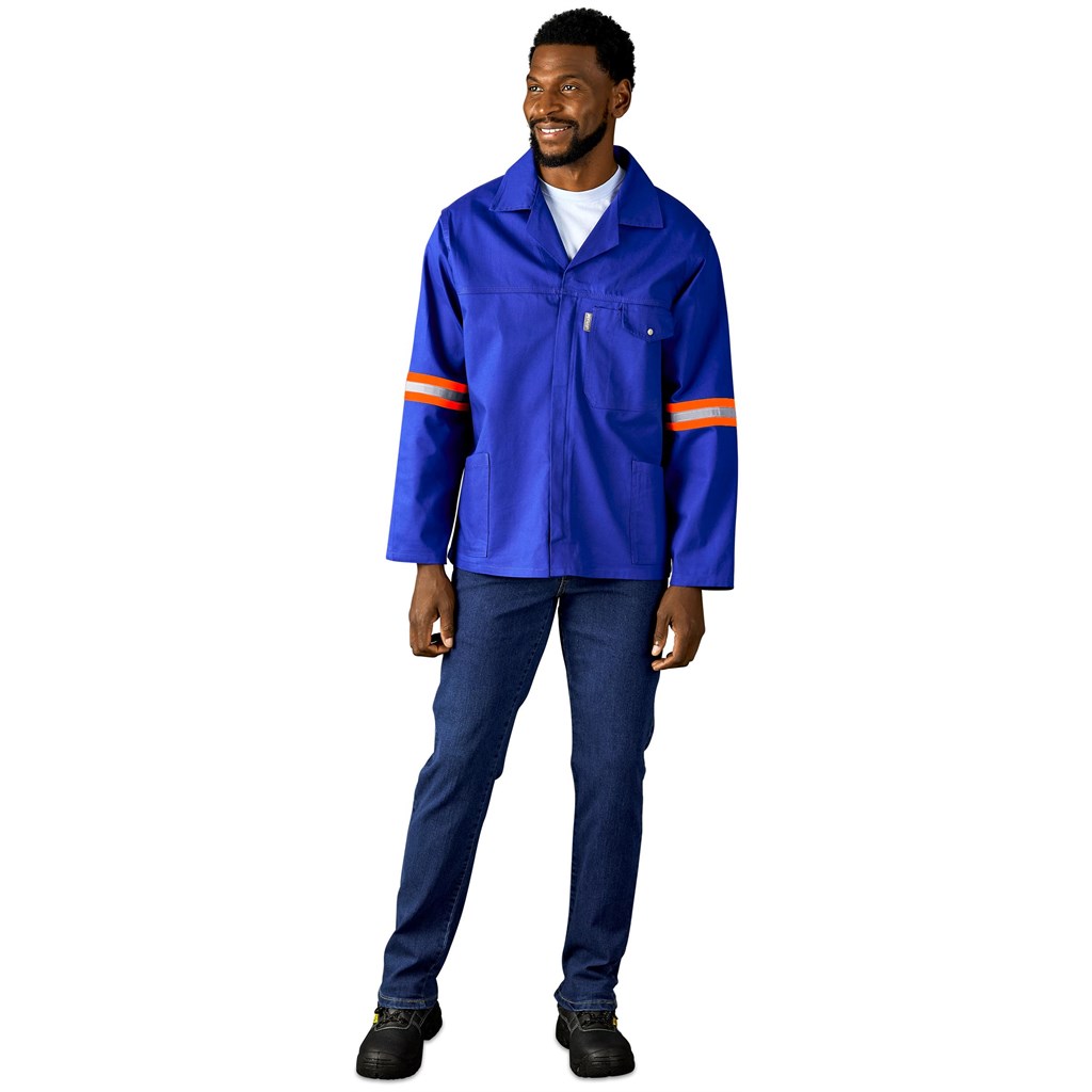 Artisan Premium 100% Cotton Jacket – Reflective Arms & Back – Orange Tape