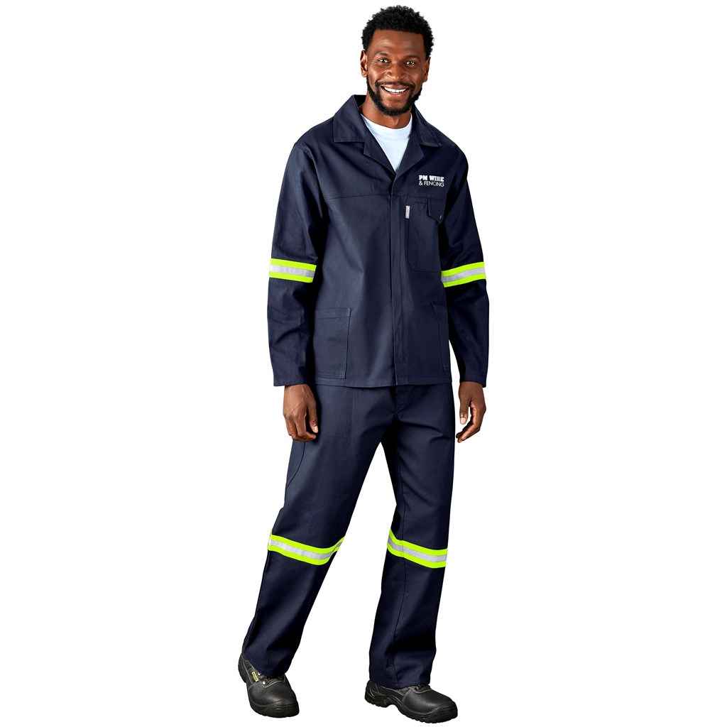 Artisan Premium 100% Cotton Pants - Reflective Legs - Yellow Tape - Image 15