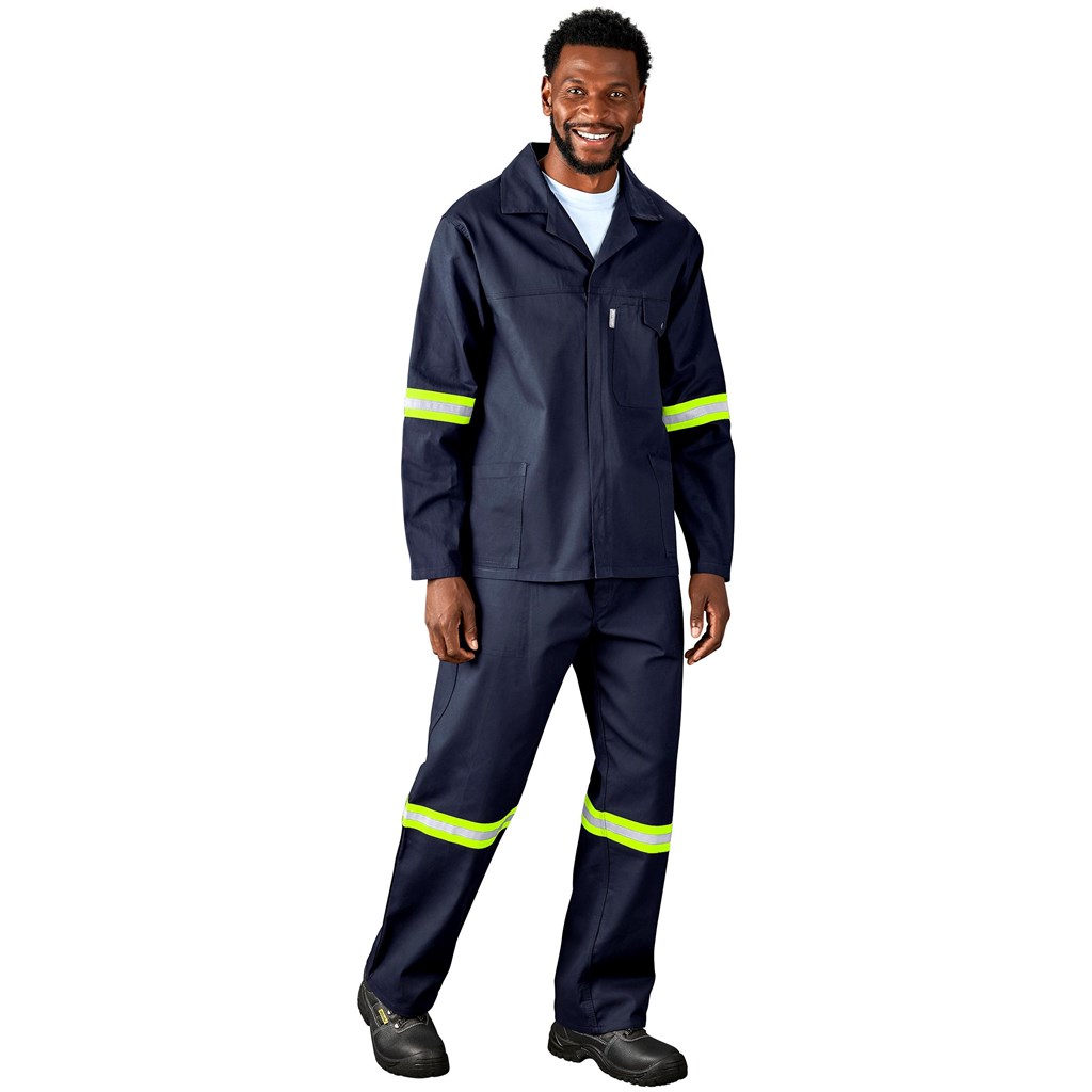 Artisan Premium 100% Cotton Pants - Reflective Legs - Yellow Tape - Image 6