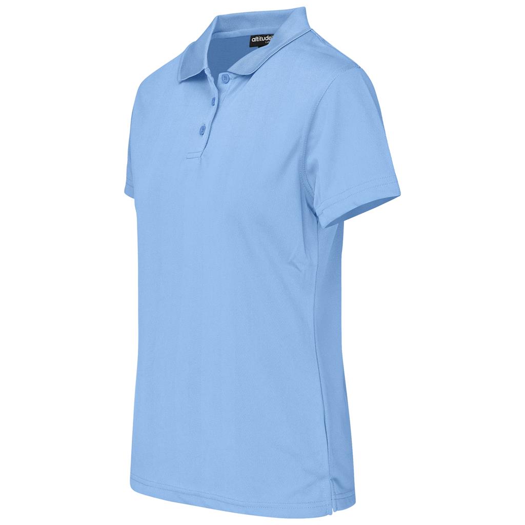 Ladies Distinct Golf Shirt – Sky Blue