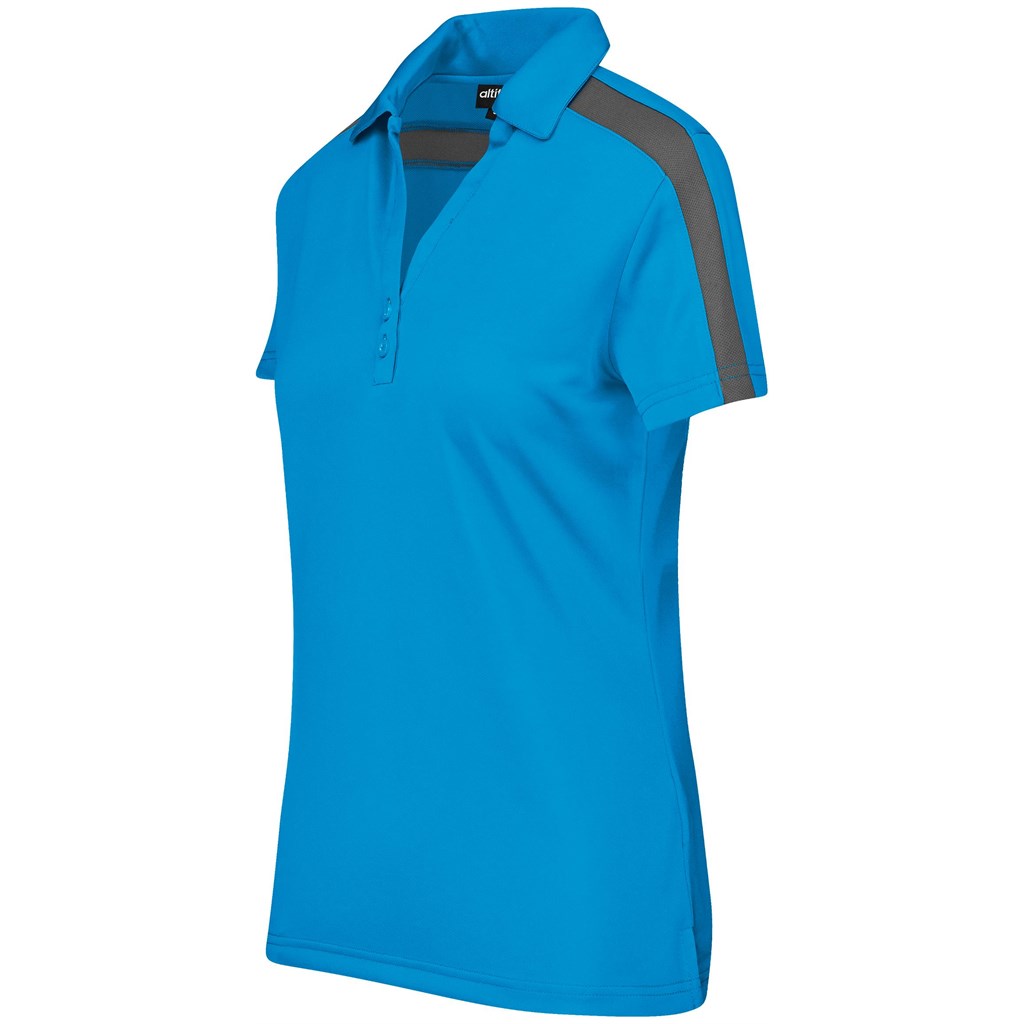 Ladies Nautilus Golf Shirt – Cyan