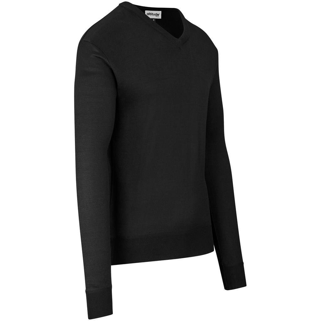 Mens Long Sleeve Peru V-Neck Jersey – Black