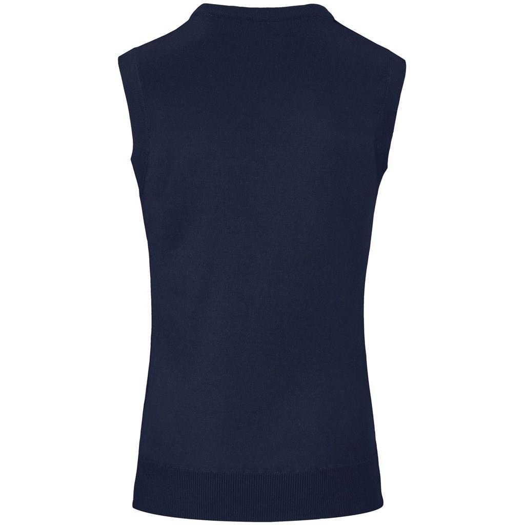 Mens Sleeveless Peru V-Neck Jersey – Navy