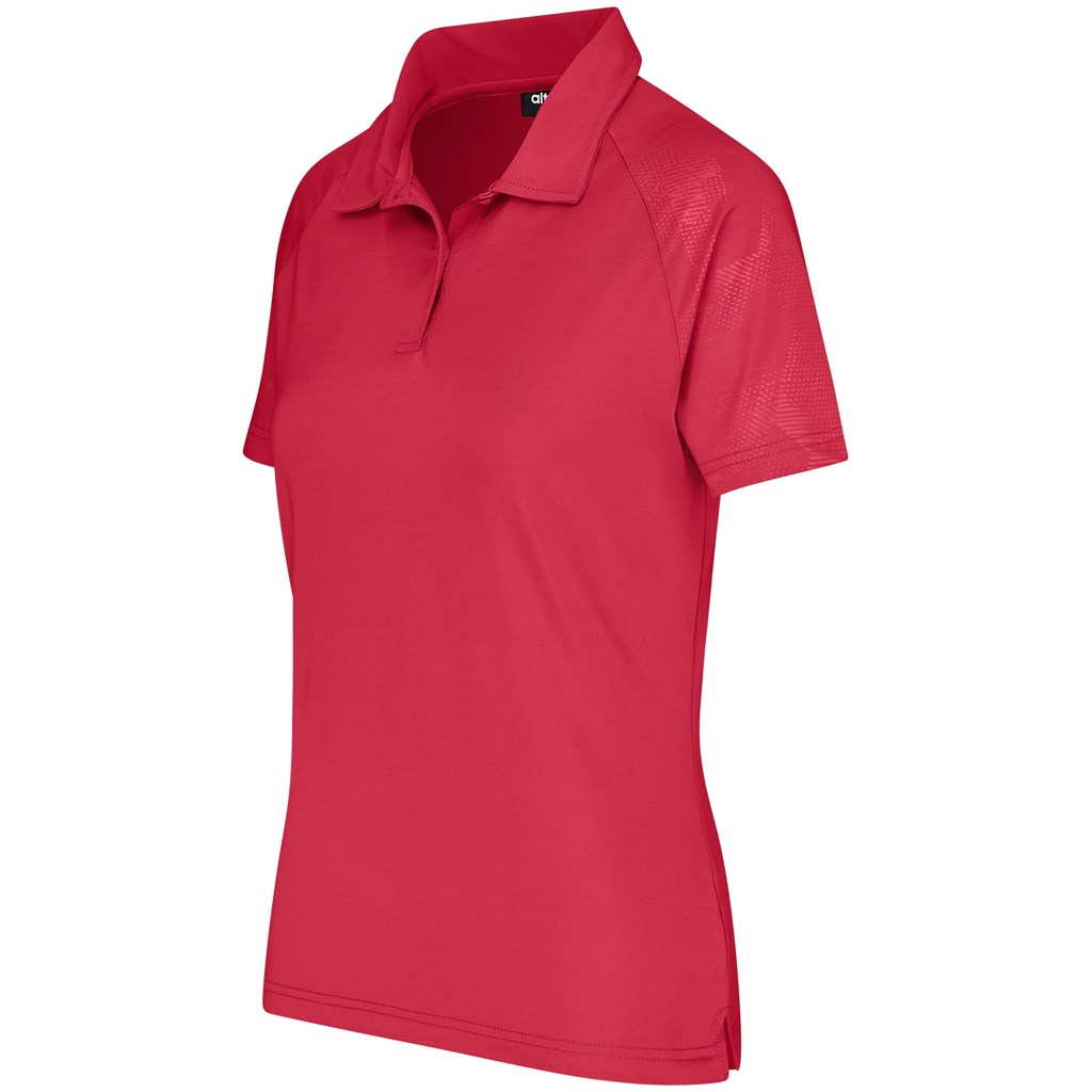 Ladies Santorini Golf Shirt – Red