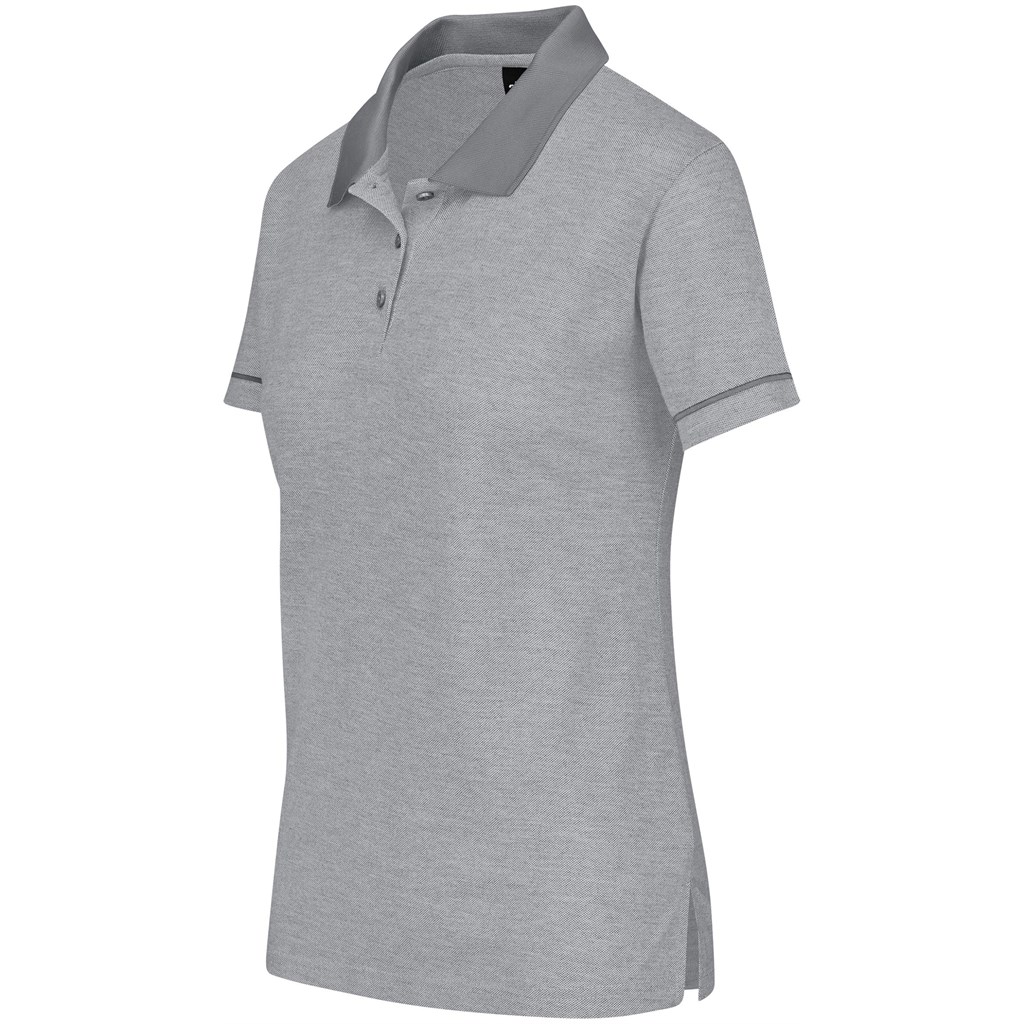 Ladies Verge Golf Shirt - Light Grey - Image 3