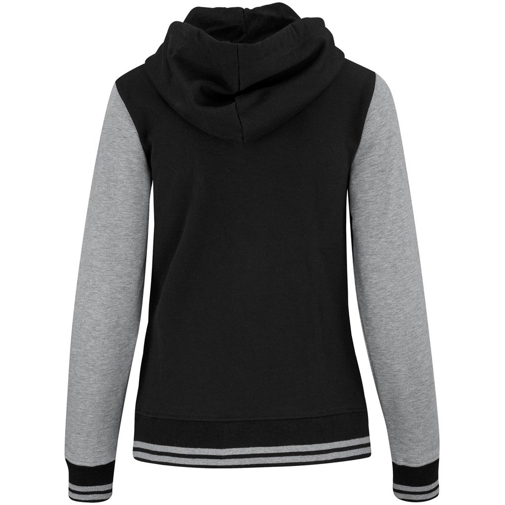Ladies Princeton Hooded Sweater – Black
