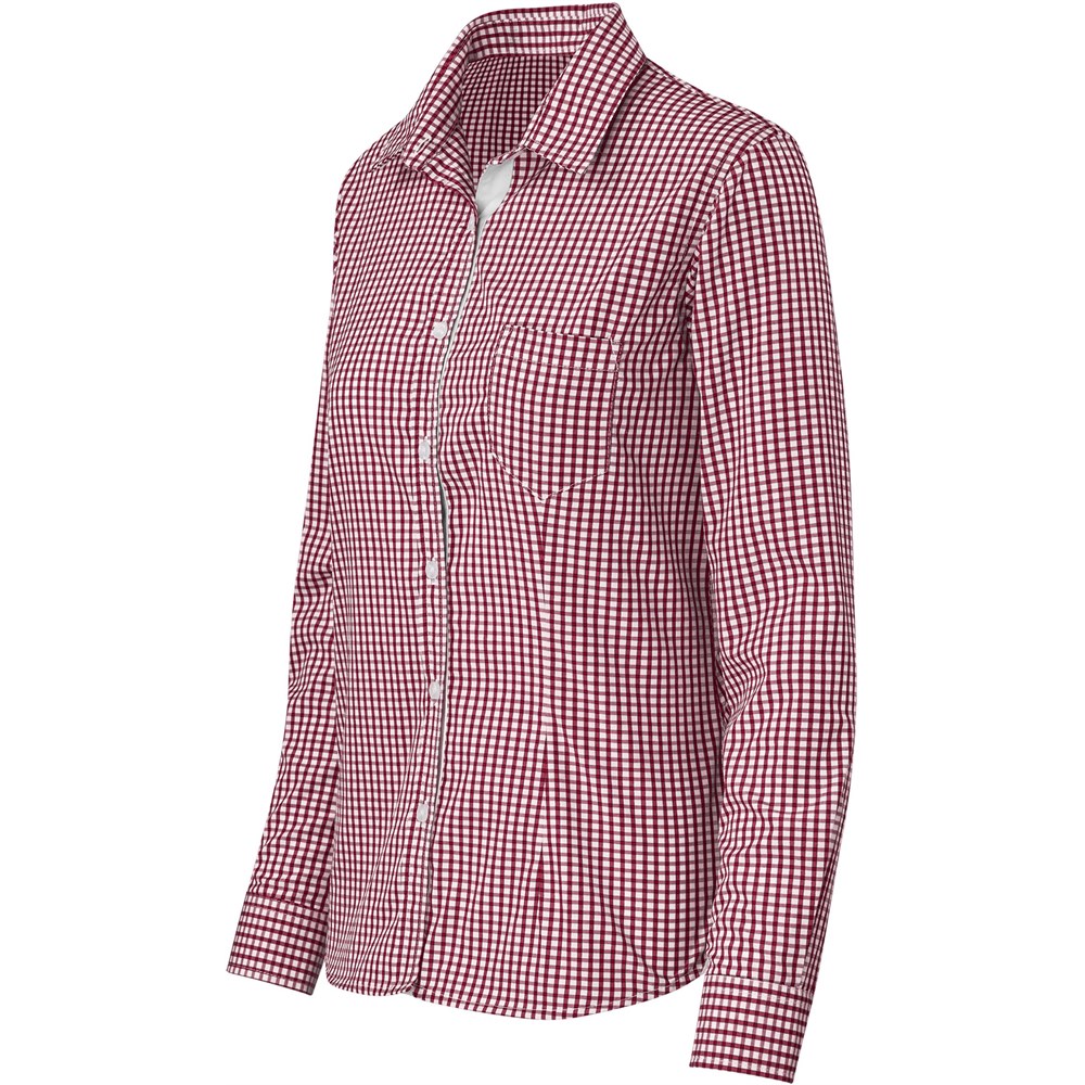 Ladies Long Sleeve Kenton Shirt – Red