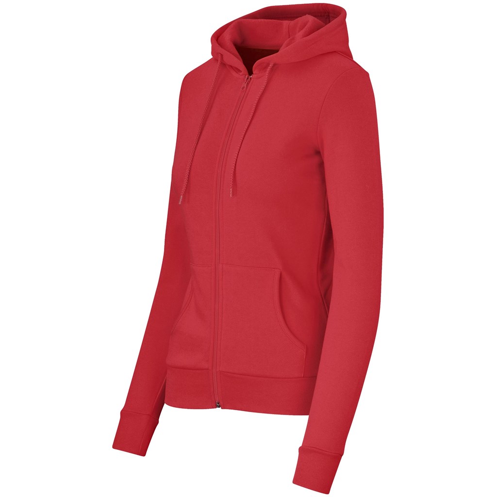 Ladies Bravo Hooded Sweater – Red
