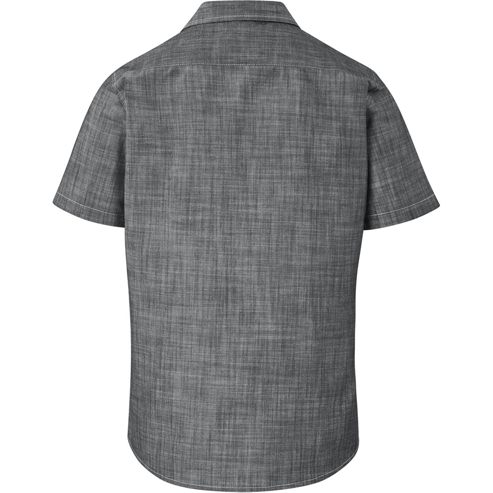Mens Short Sleeve Windsor Shirt – Grey