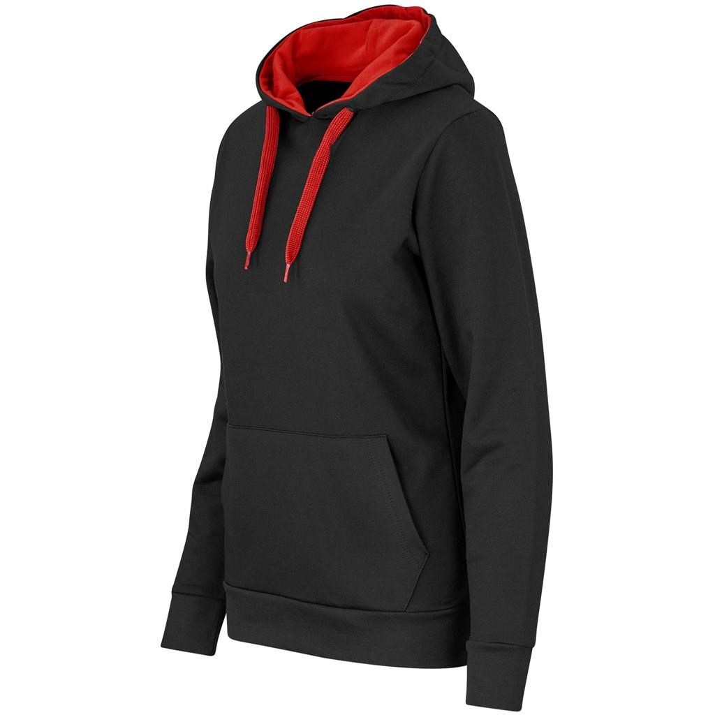 Ladies Solo Hooded Sweater – Red