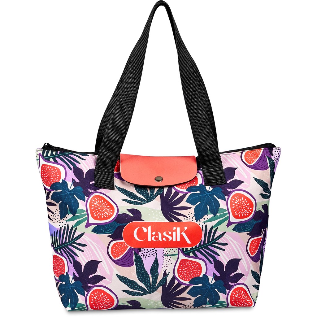 Hoppla Rosebank Polyester Roll-Up Tote Bag - Image 5