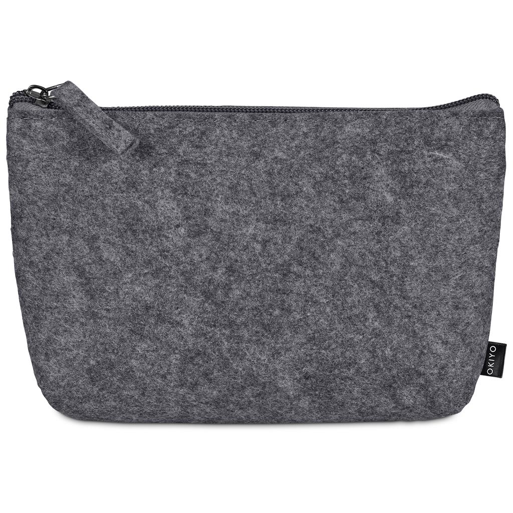 Okiyo Kesho Recycled PET Felt Mini Cosmetic Bag - Image 5