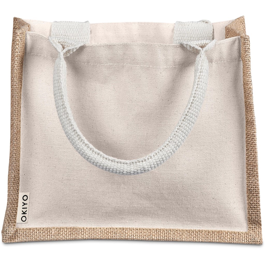 Okiyo Chinsai Mini Jute & Cotton Gift Bag - Image 7