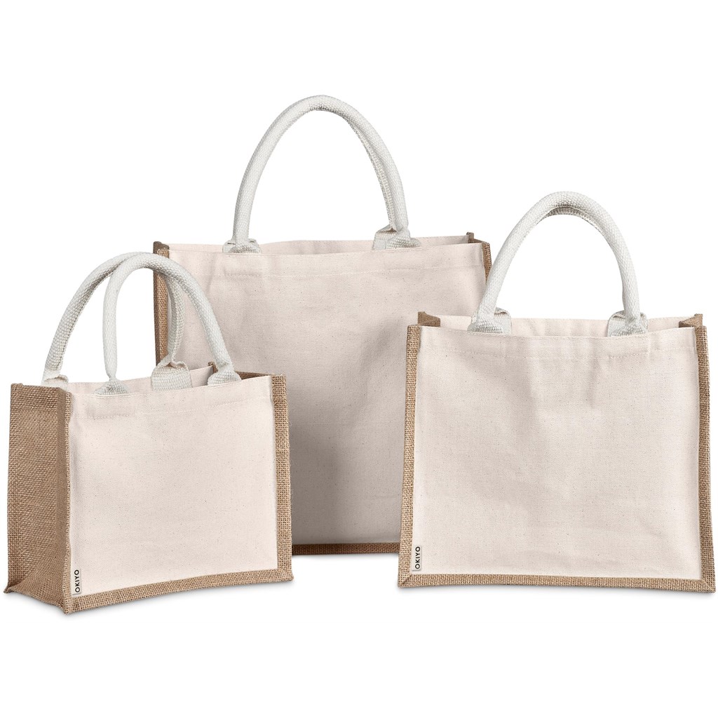 Okiyo Chinsai Mini Jute & Cotton Gift Bag - Image 10