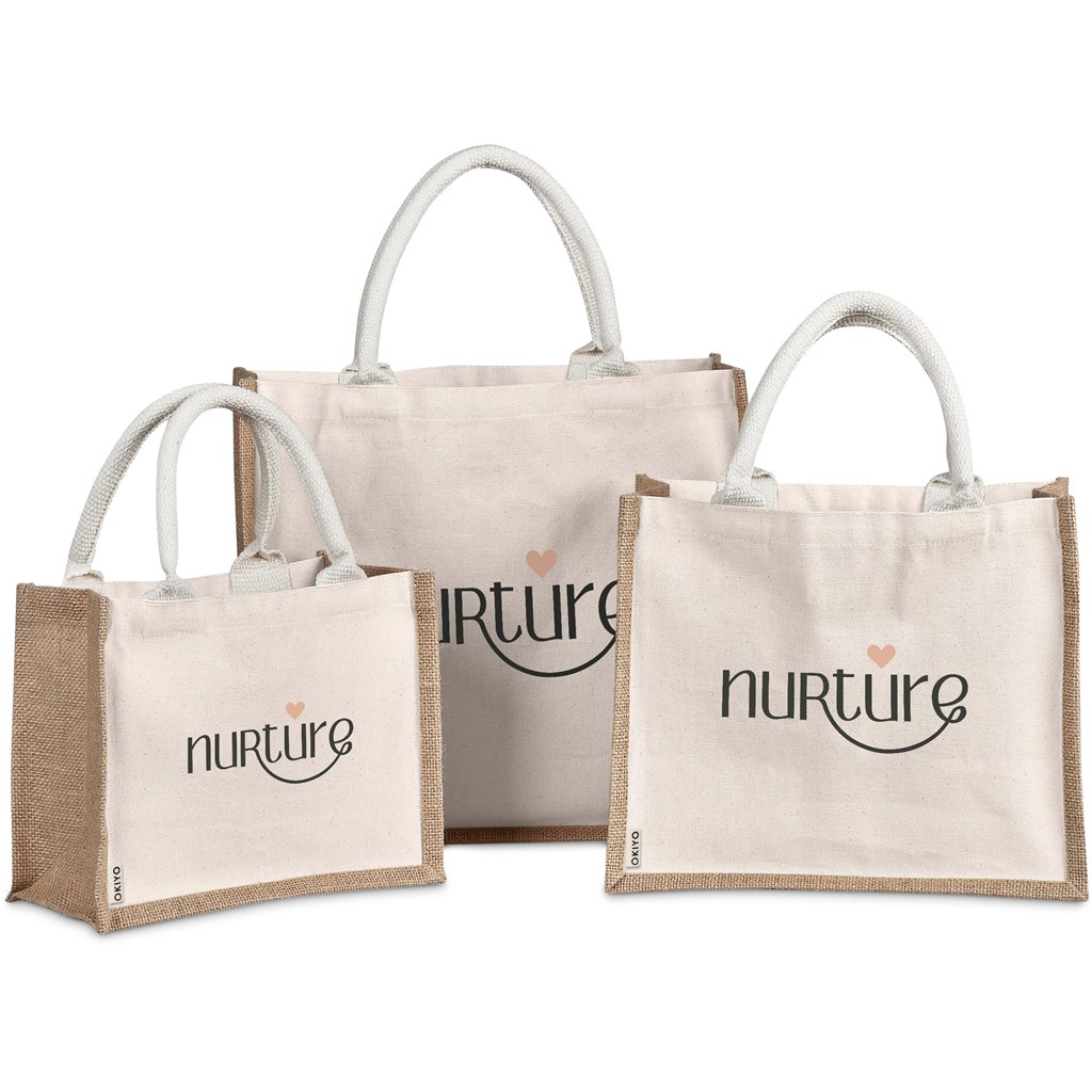 Okiyo Chinsai Mini Jute & Cotton Gift Bag - Image 12