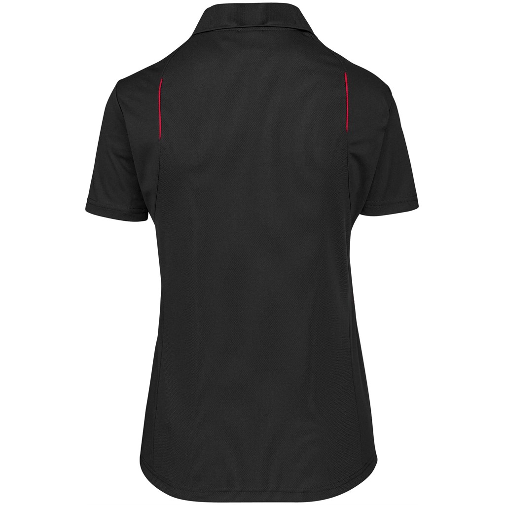 Ladies United Golf Shirt – Black Red