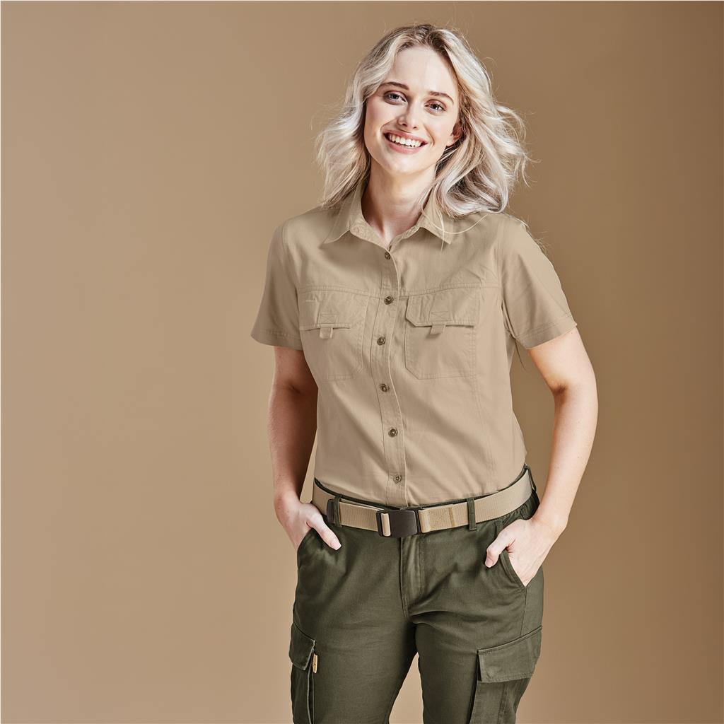 Ladies Short Sleeve Mawenzi Twill Shirt - Image 6