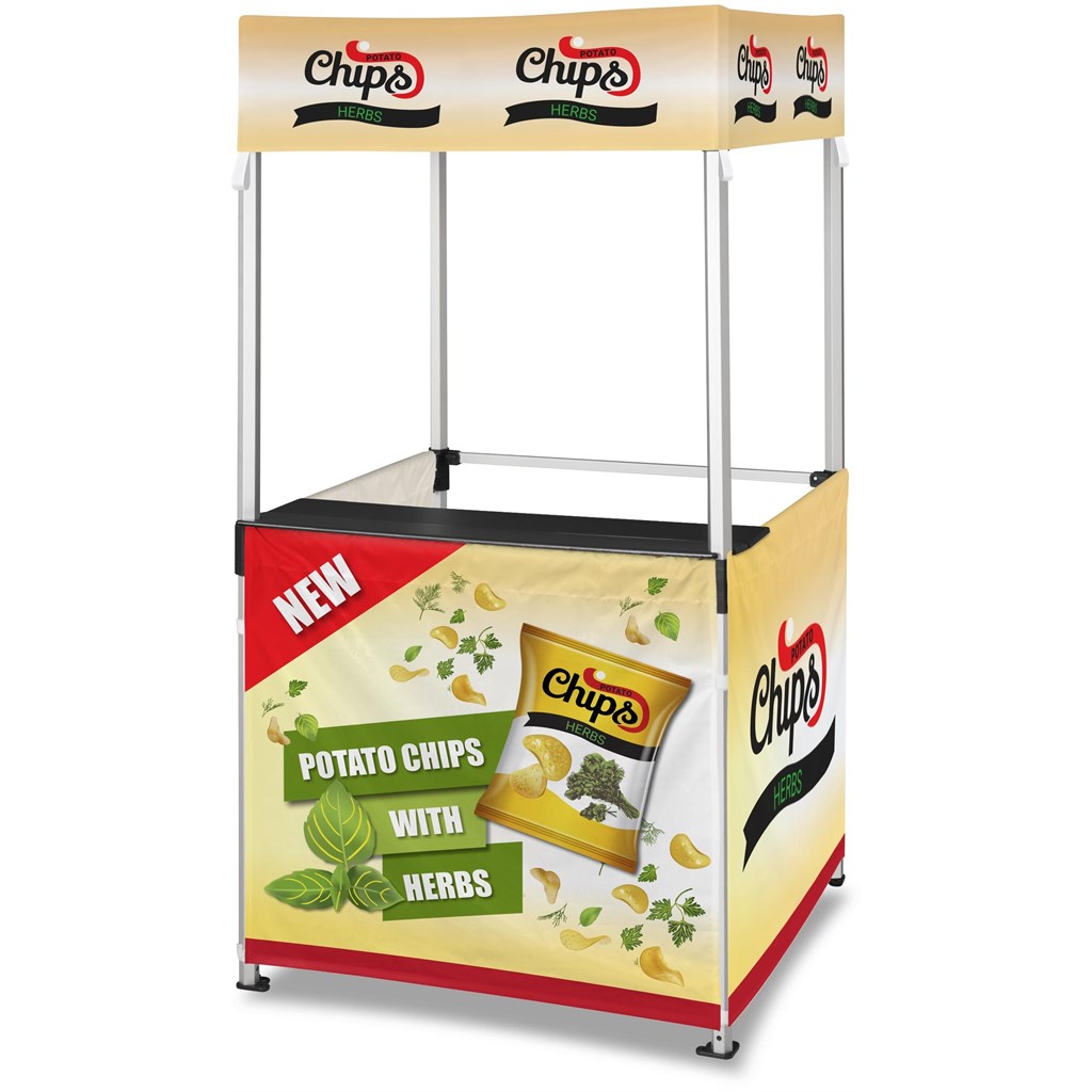 Ovation Sublimated Gazebo 1m X 1m Kiosk - 3 Half-Wall Skins - Image 15