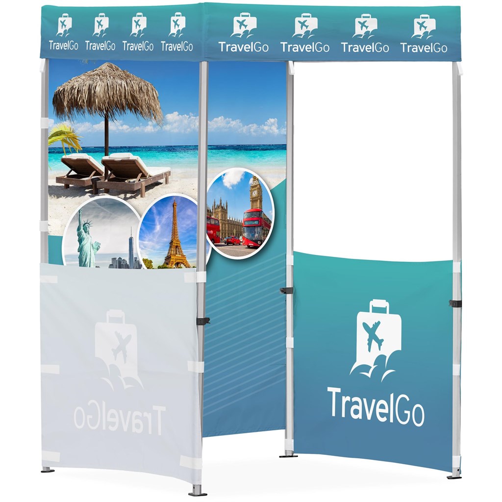 Ovation Sublimated Gazebo 1.5m X 1.5m - 2 Half-Wall Skins - 1 Full-Wall Skin - Image 7