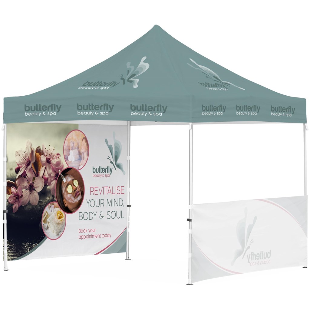 Ovation Sublimated Gazebo 3m X 3m - 1 Half-Wall Skin - 1 Full-Wall Skin - Image 17
