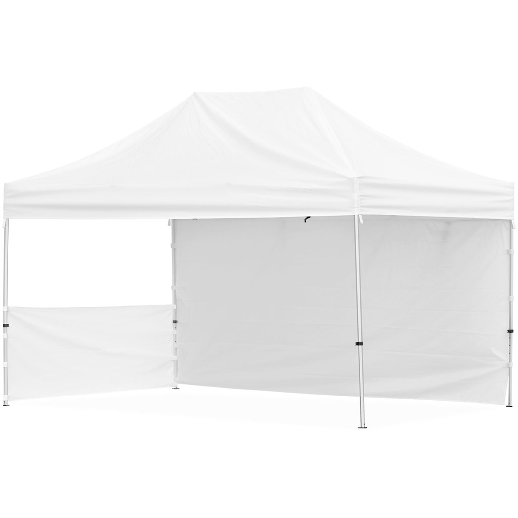 Ovation Sublimated Gazebo 4.5m X 3m – 1 Short Half-Wall Skin – 1 Long Full-Wall Skin