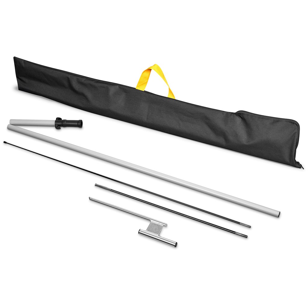 Legend 2M Sublimated Sharkfin Double-Sided Flying Banner – 1 complete unit
