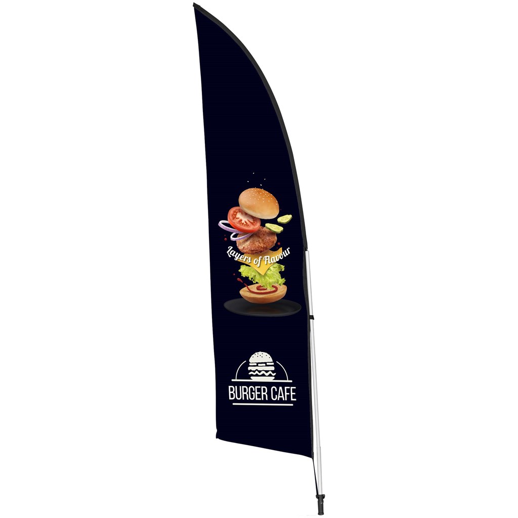 Legend 2M Sublimated Arcfin Double-Sided Flying Banner - 1 complete unit - Image 4