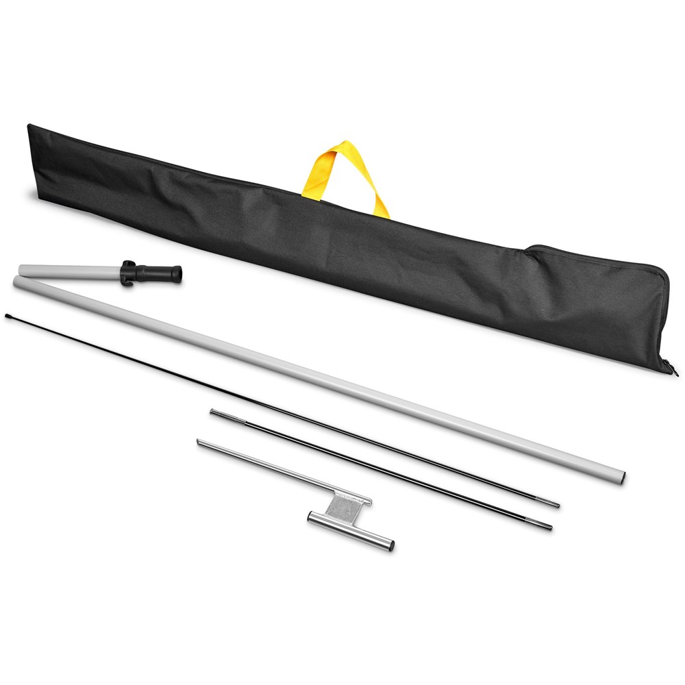 Legend 2M Sublimated Arcfin Double-Sided Flying Banner – 1 complete unit