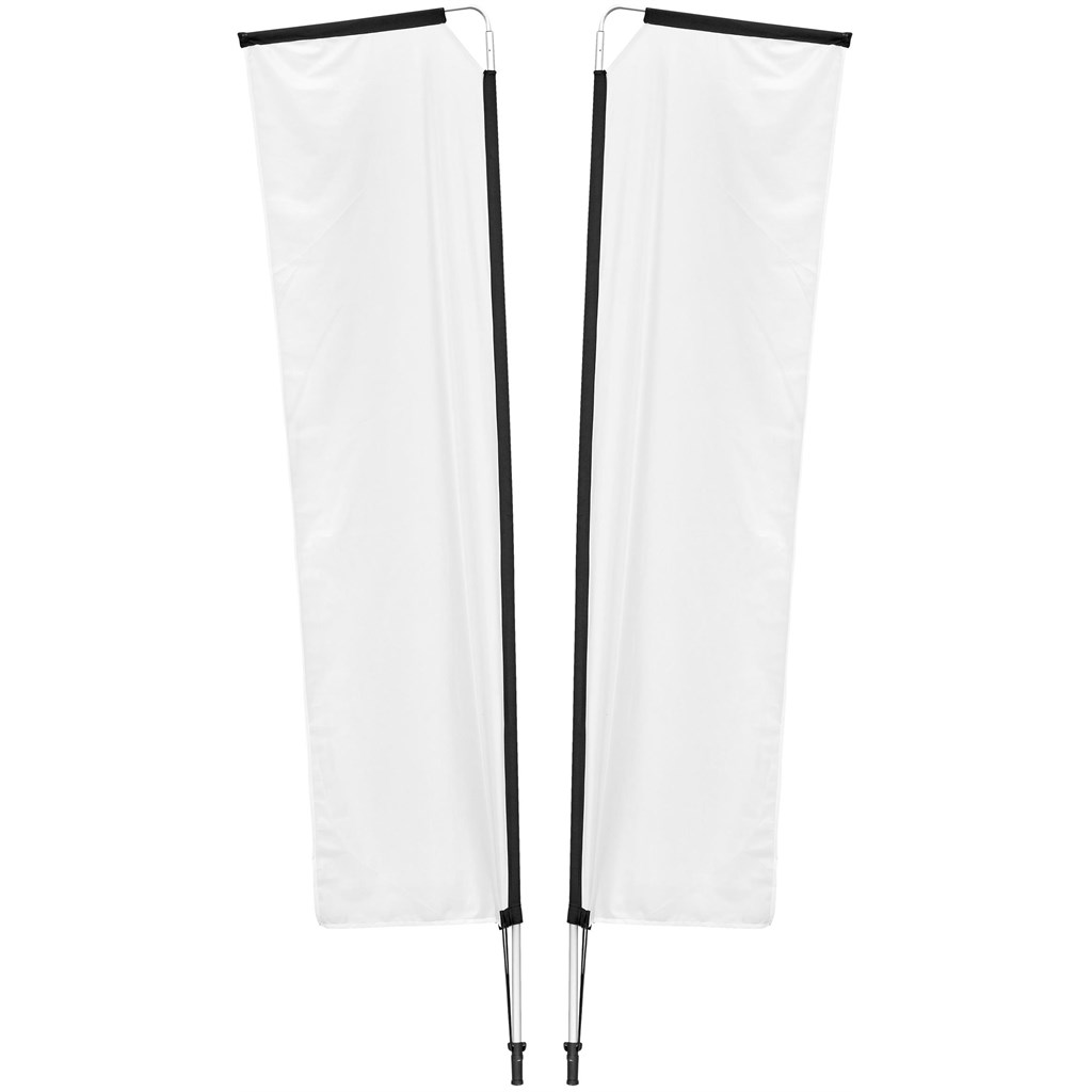 Legend 3M Sublimated Telescopic Double-Sided Flying Banner - 1 complete unit - Image 10