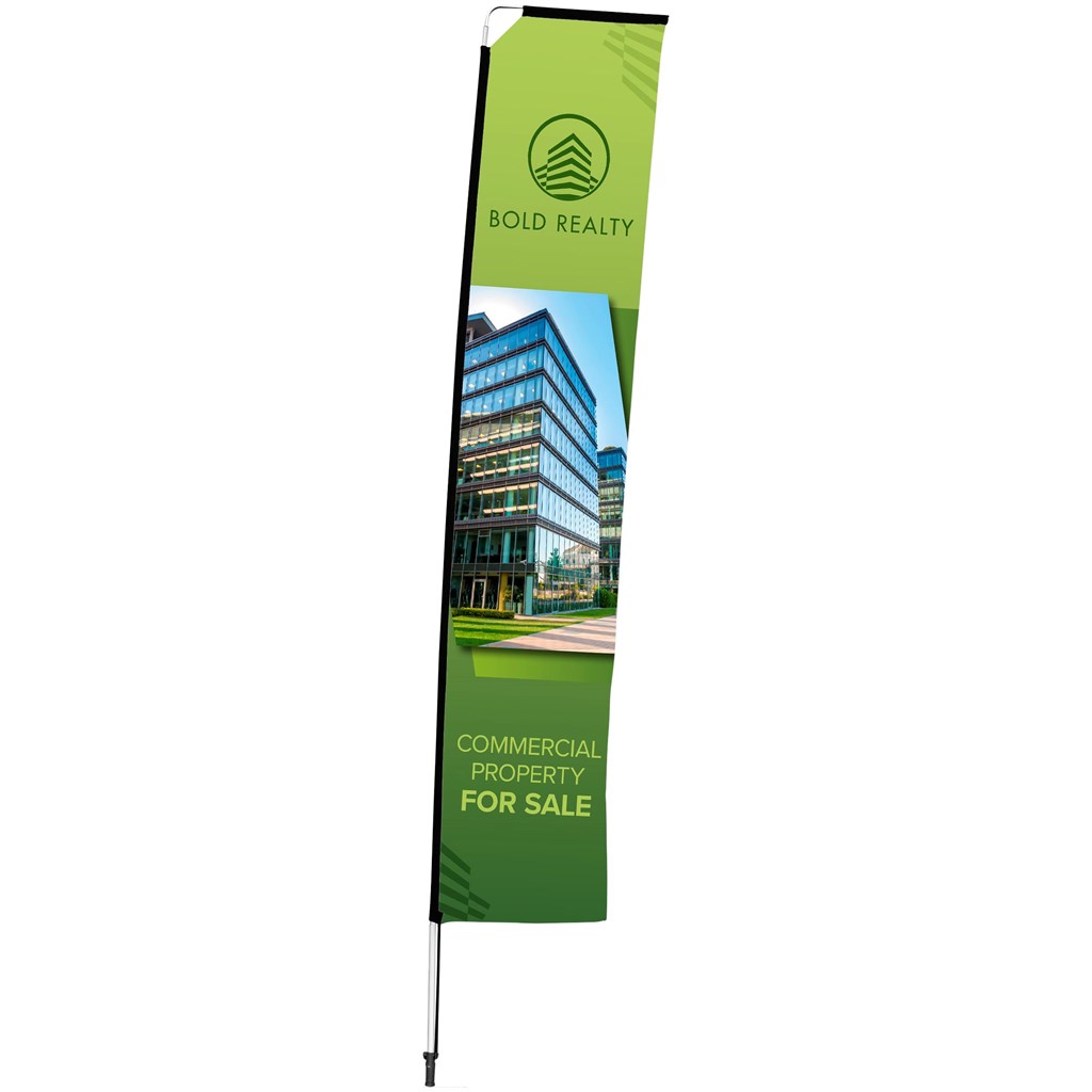 Legend 4M Sublimated Telescopic Double-Sided Flying Banner - 1 complete unit - Image 5