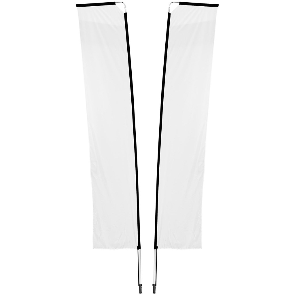 Legend 4M Sublimated Telescopic Double-Sided Flying Banner - 1 complete unit - Image 9