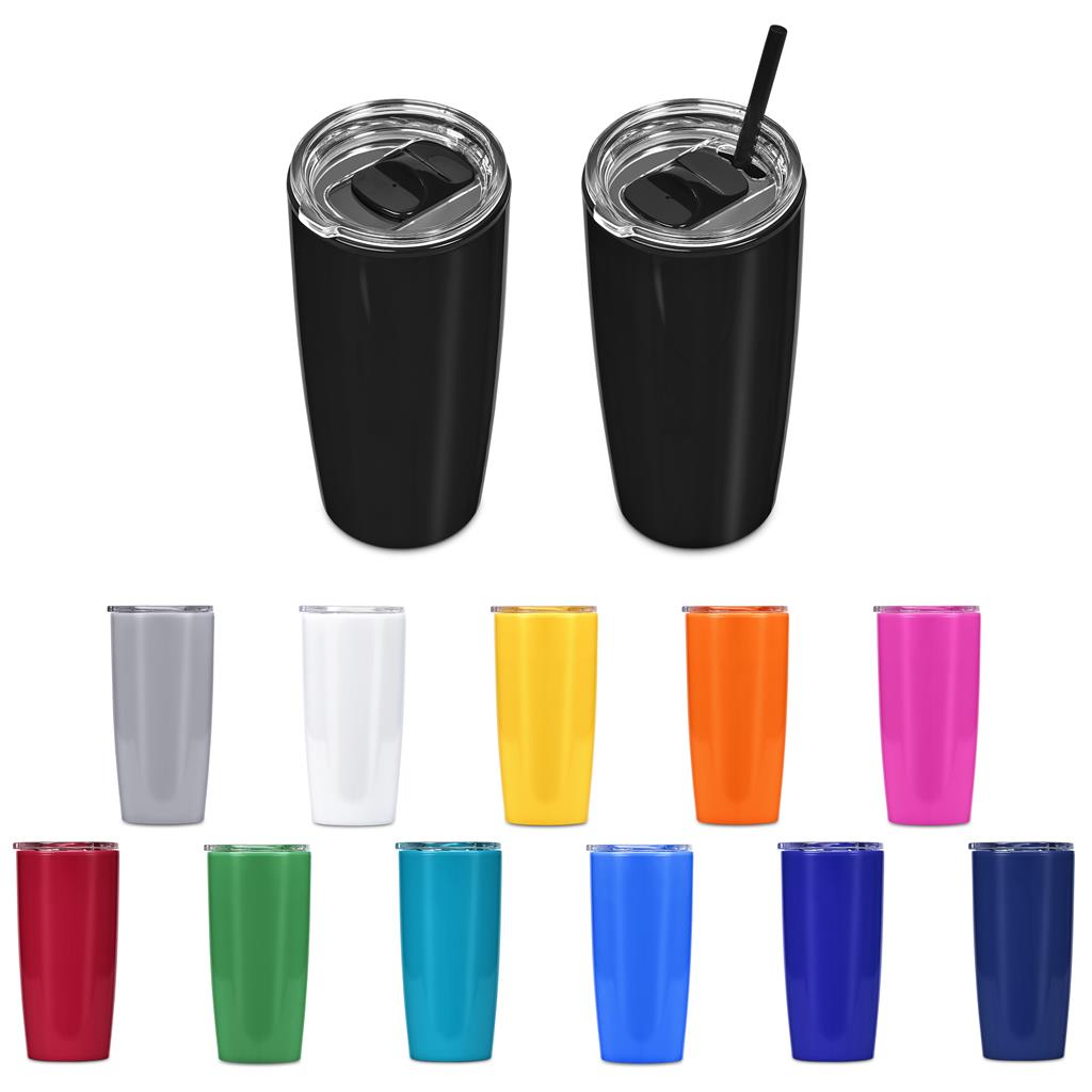 Altitude Daytona Plastic 2-in-1 Double-Wall Tumbler & Straw – 600ml