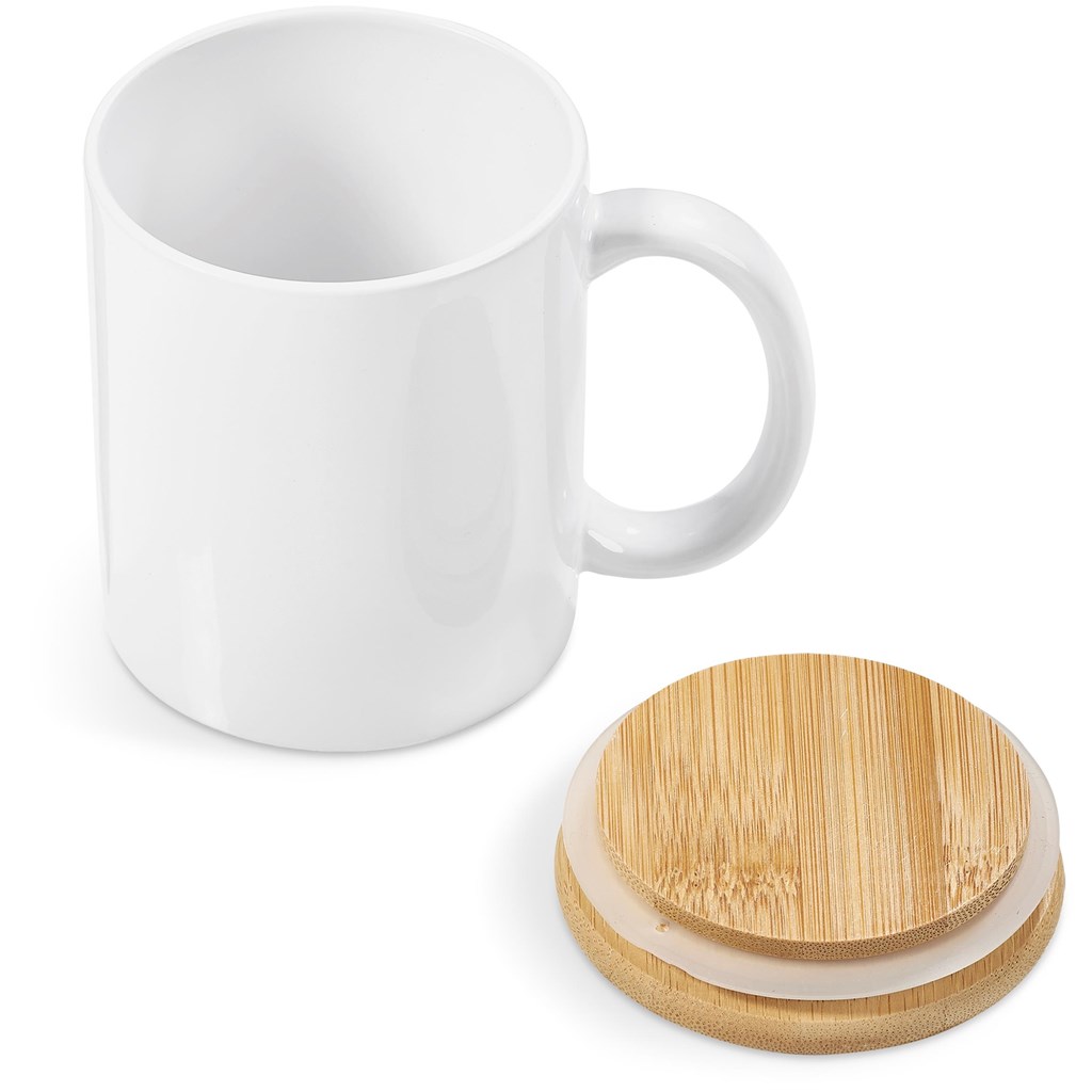 Okiyo Sozo Bamboo & Ceramic Sublimation Coffee Mug - 330ml - Image 11