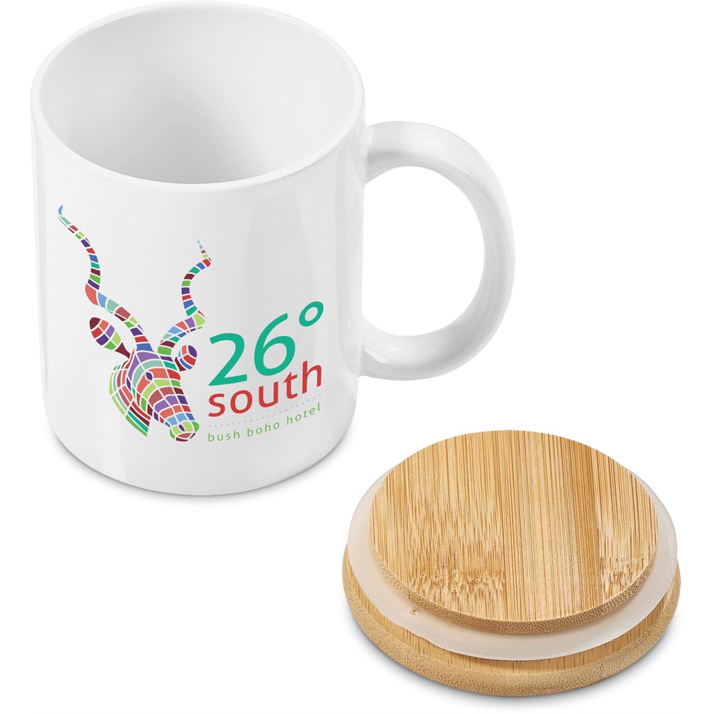 Okiyo Sozo Bamboo & Ceramic Sublimation Coffee Mug - 330ml - Image 16