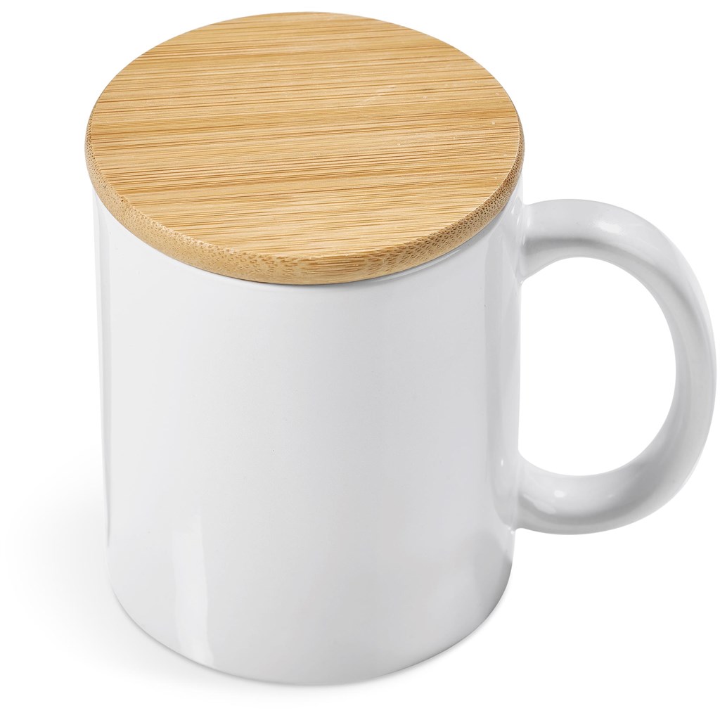 Okiyo Sozo Bamboo & Ceramic Sublimation Coffee Mug - 330ml - Image 4