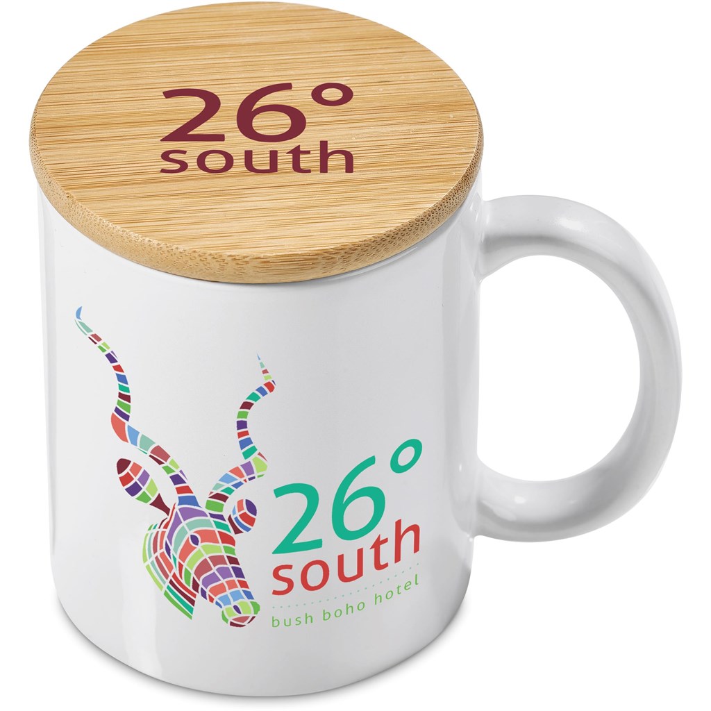 Okiyo Sozo Bamboo & Ceramic Sublimation Coffee Mug - 330ml - Image 23