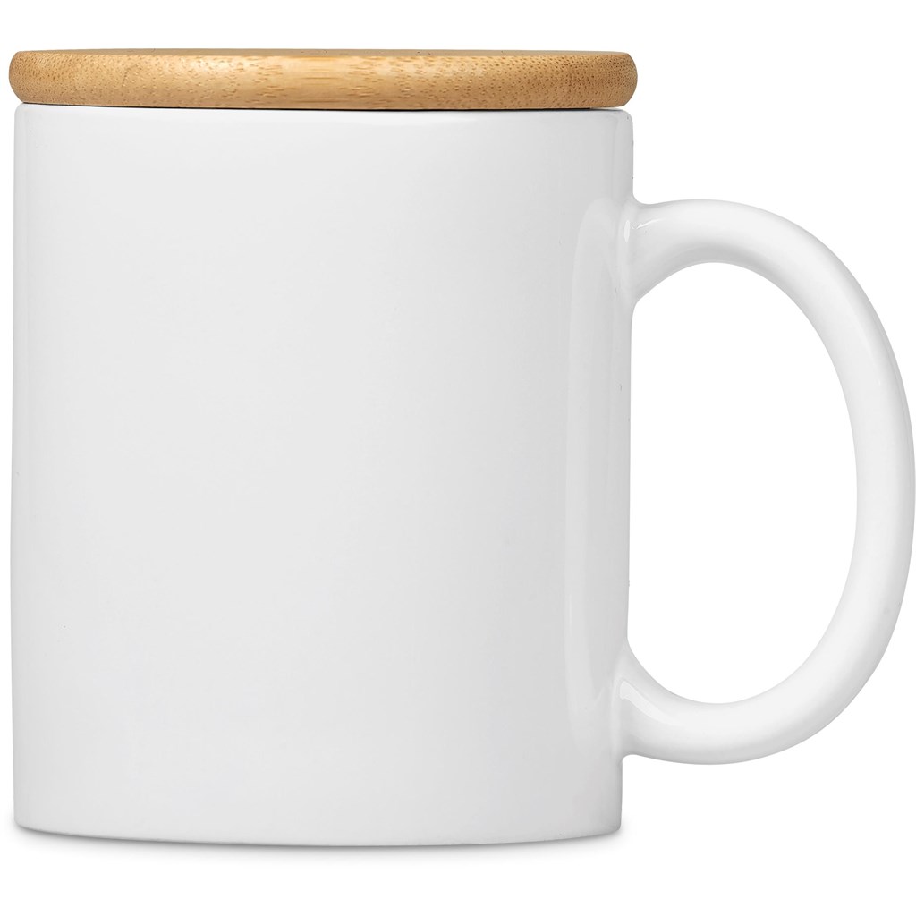 Okiyo Sozo Bamboo & Ceramic Sublimation Coffee Mug - 330ml - Image 5