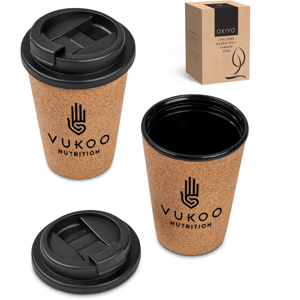 Okiyo Joki Cork & Wheat Straw Double-Wall Tumbler – 350ml - Image 17