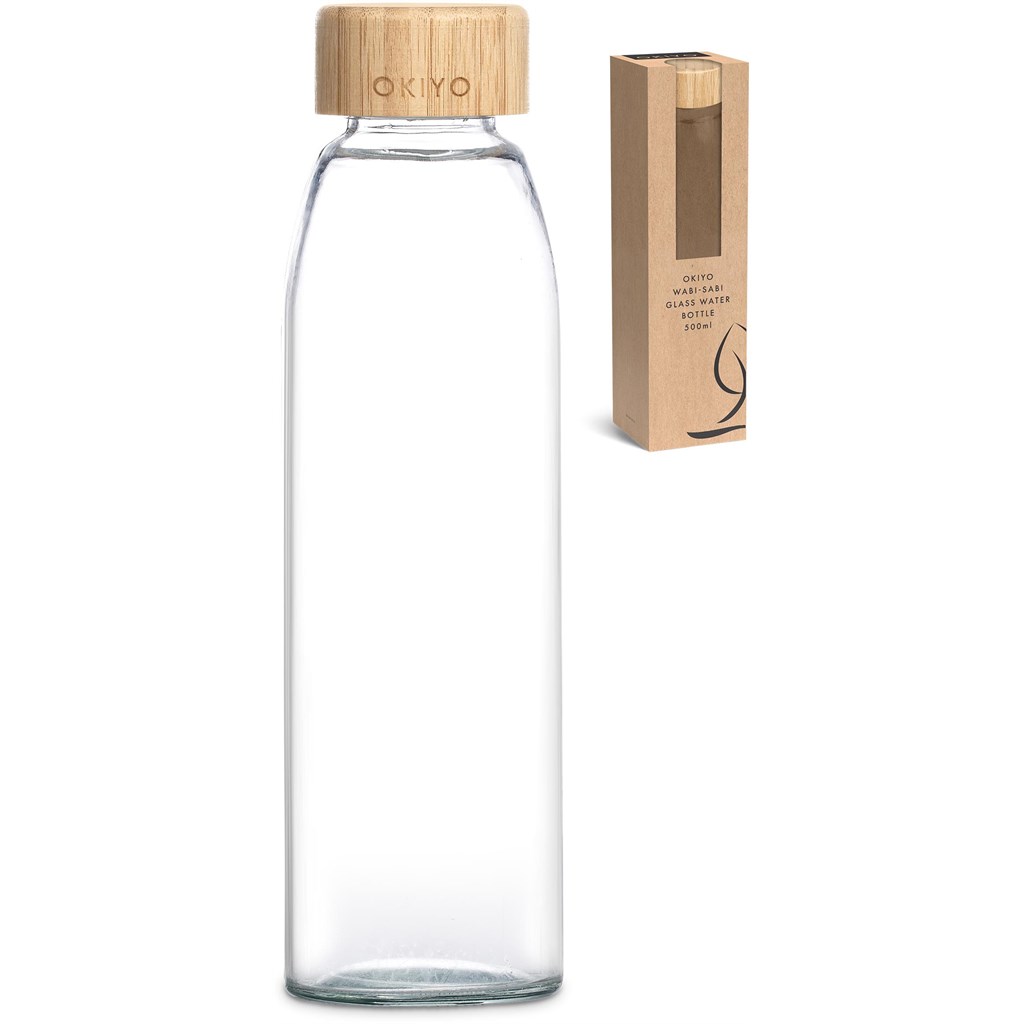 Okiyo Wabi-Sabi Glass Water Bottle - 500ml - Image 7