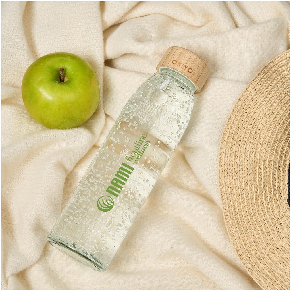 Okiyo Wabi-Sabi Glass Water Bottle - 500ml - Image 8