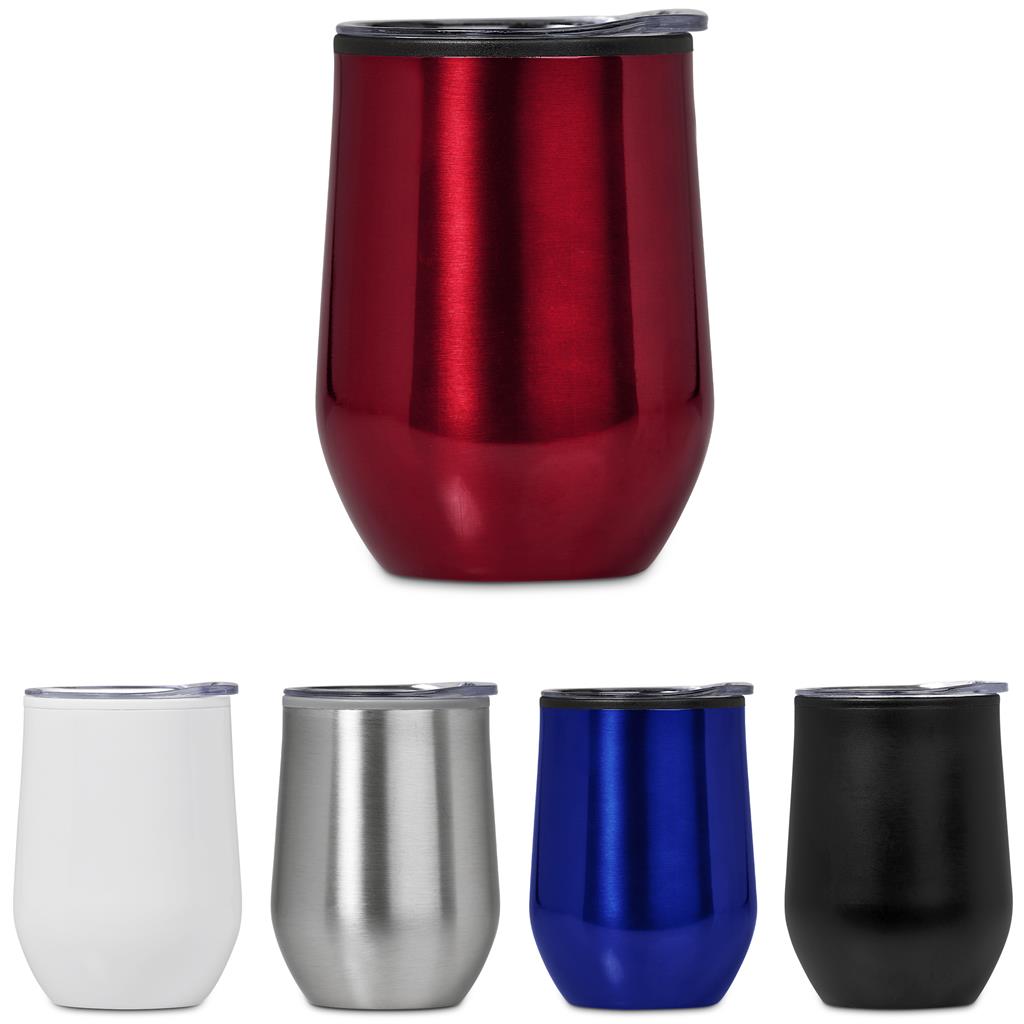 Serendipio Madison Stainless Steel & Plastic Double-Wall Tumbler - 350ml - Image 4