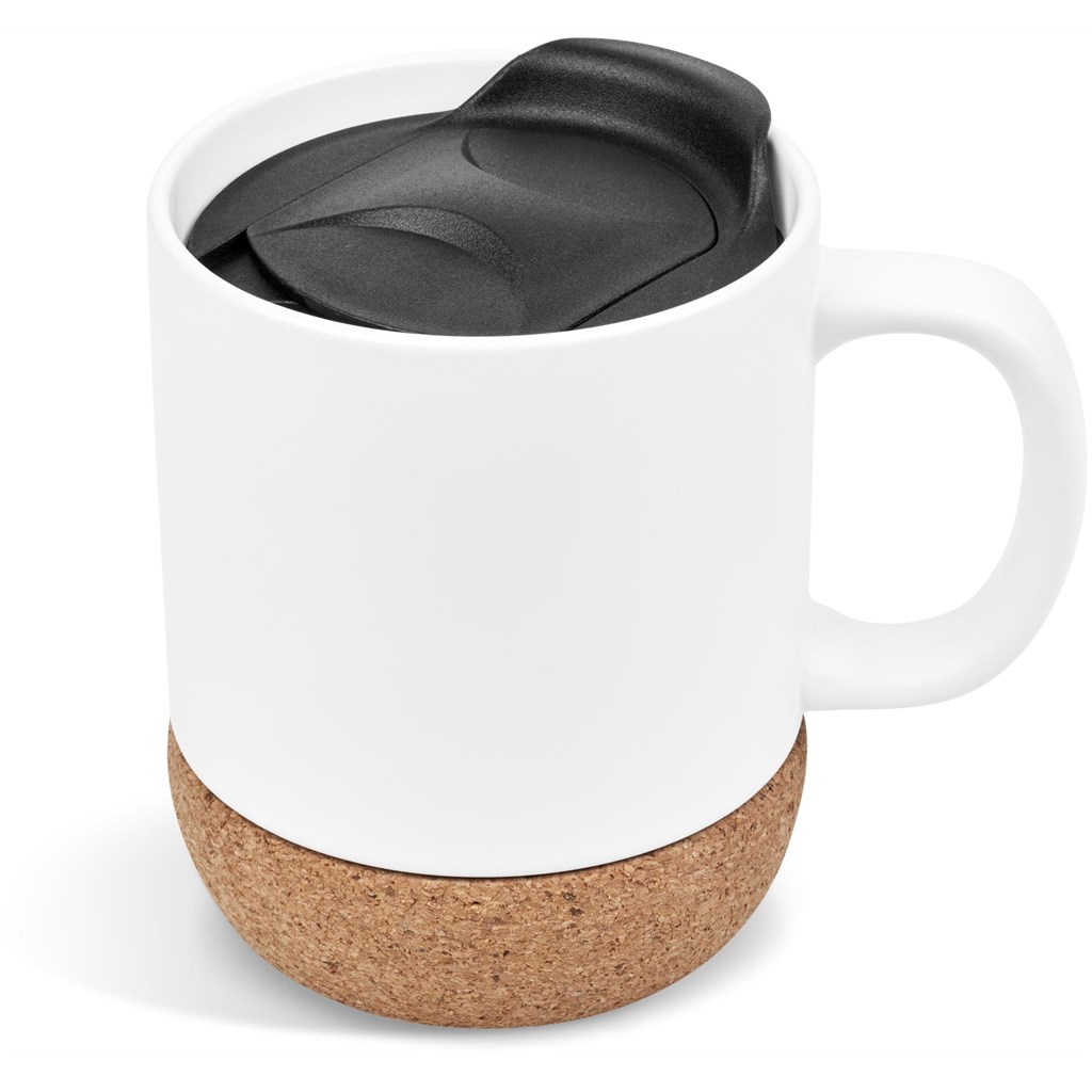 Serendipio Sienna Cork & Ceramic Sublimation Coffee Mug - 340ml - Image 13
